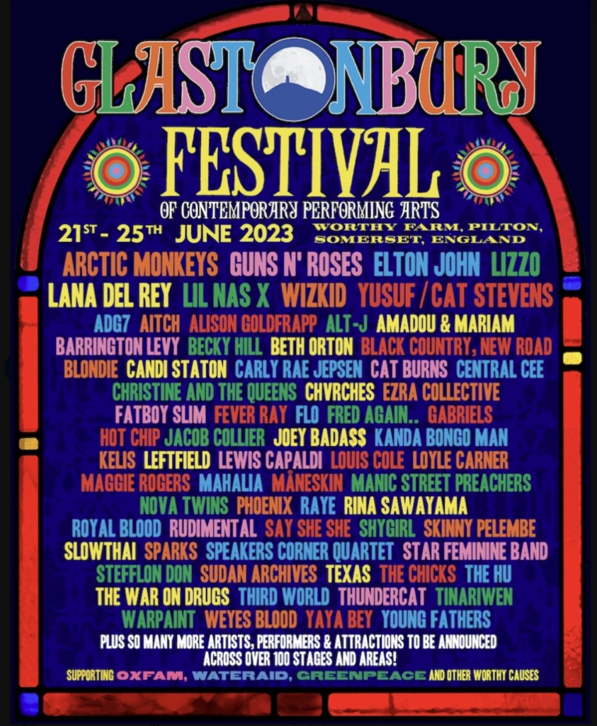 Galstonbury 2023 official line up update